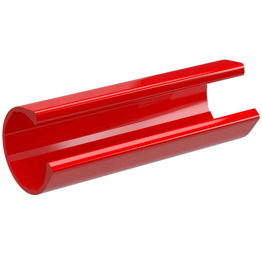 1-1/4 in. x 4 in. PipeClamp PVC Material Snap Clamp - Red - FORMUFIT