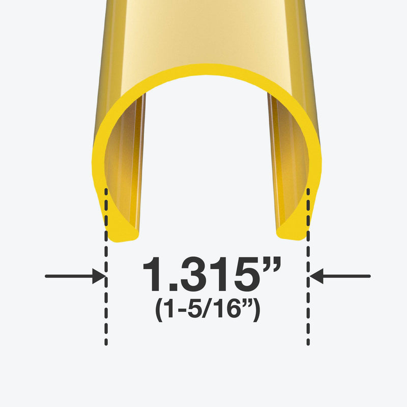 Load image into Gallery viewer, 1 in. x 4 in. PipeClamp PVC Material Snap Clamp - Yellow - FORMUFIT
