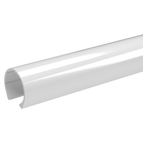 1-1/4 in. x 40 in. PipeClamp PVC Material Snap Clamp - Black - FORMUFIT