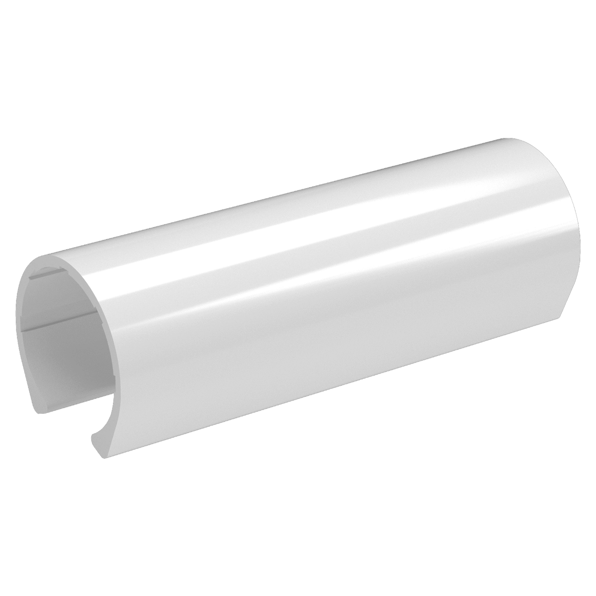1 in. x 4 in. PipeClamp PVC Material Clamp, Furniture Grade - White Default Title PipeClamp - FORMUFIT