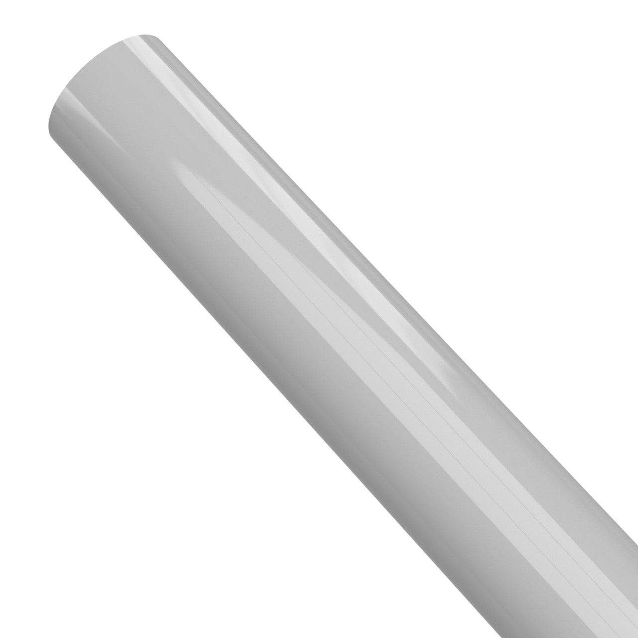 1-1/4 in. Sch 40 Furniture Grade PVC Pipe - Gray - FORMUFIT