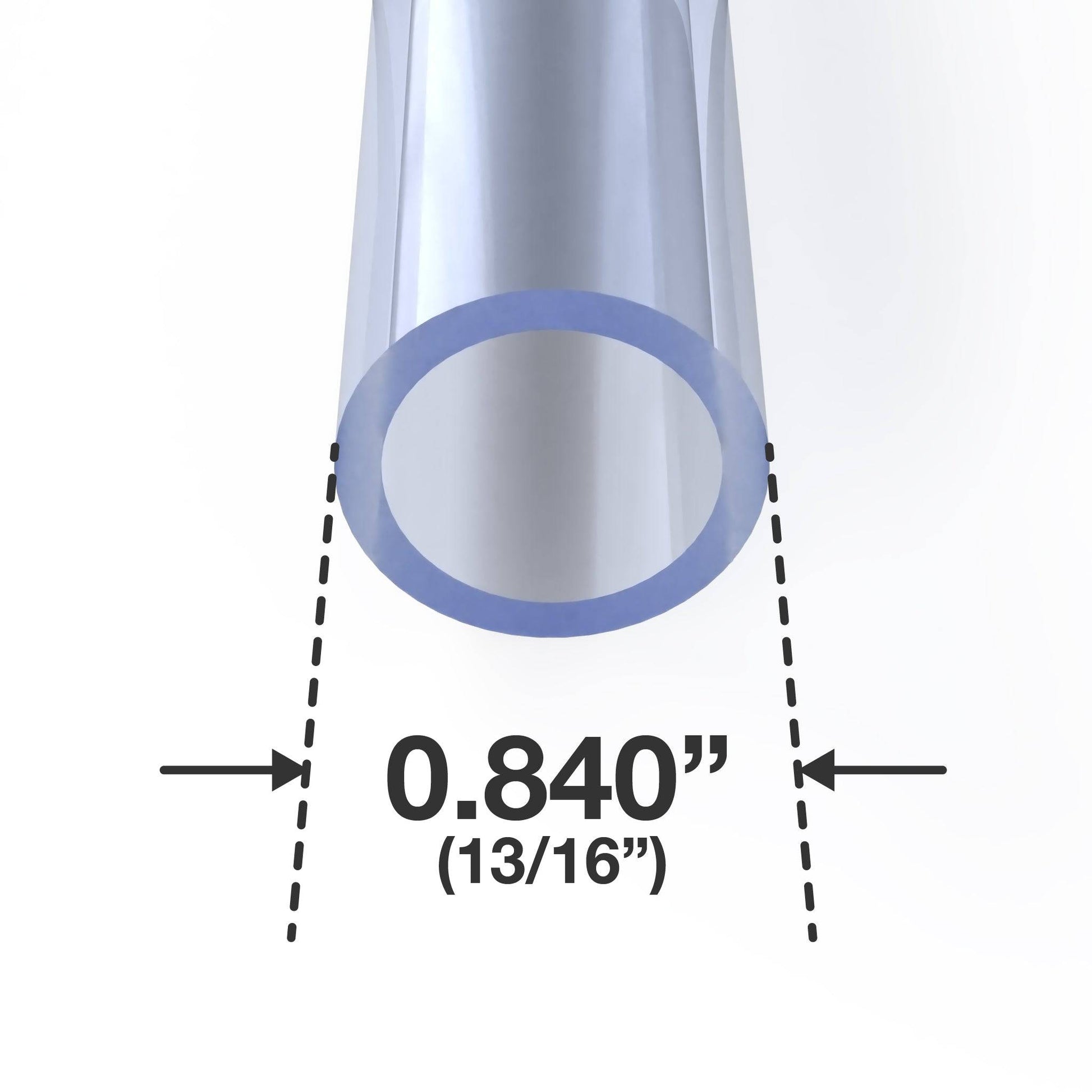 1/2 in. PVC Pipe - Sch 40, Furniture Grade - Clear PVC Pipe - FORMUFIT