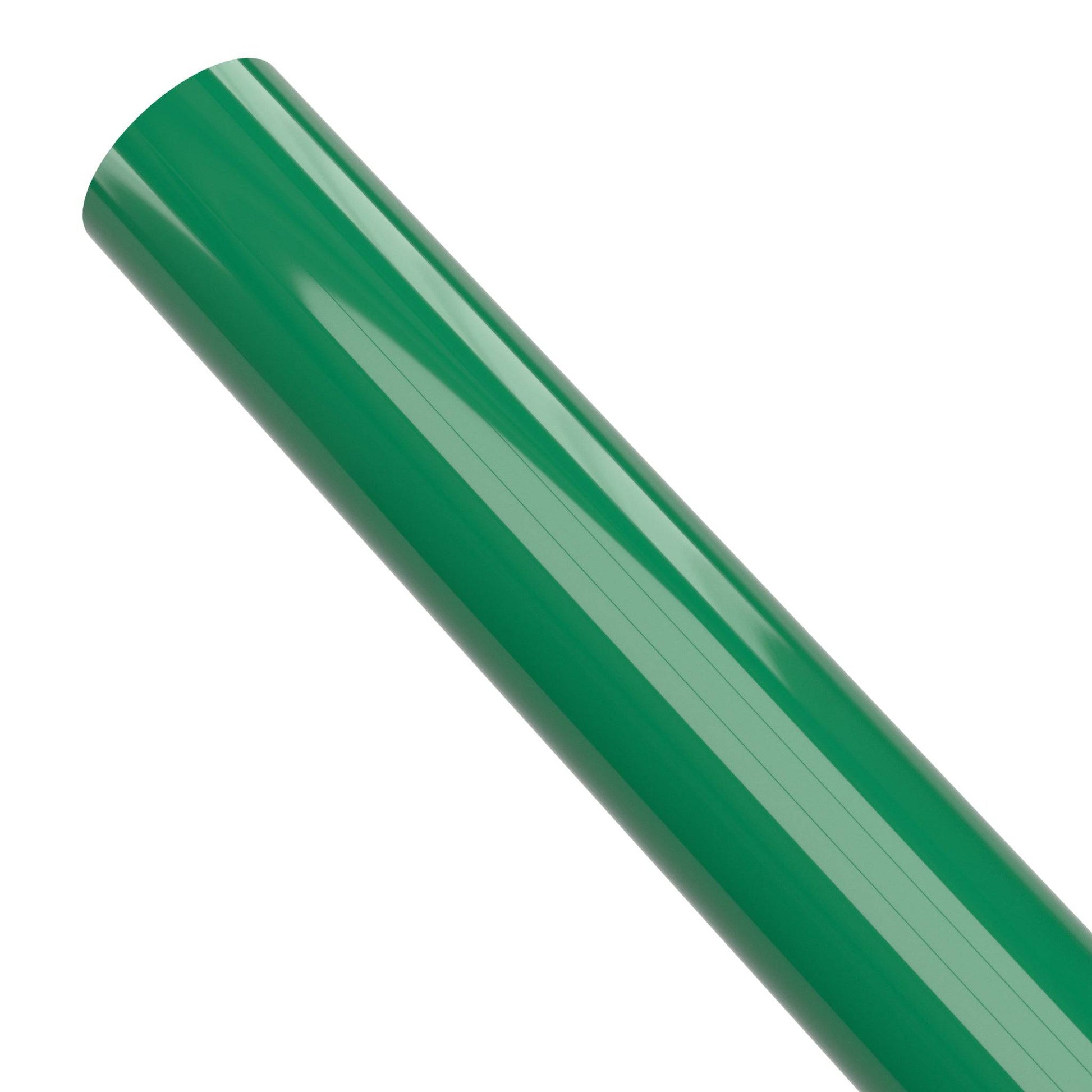 1/2 in. PVC Pipe - Sch 40, Furniture Grade - Green PVC Pipe - FORMUFIT