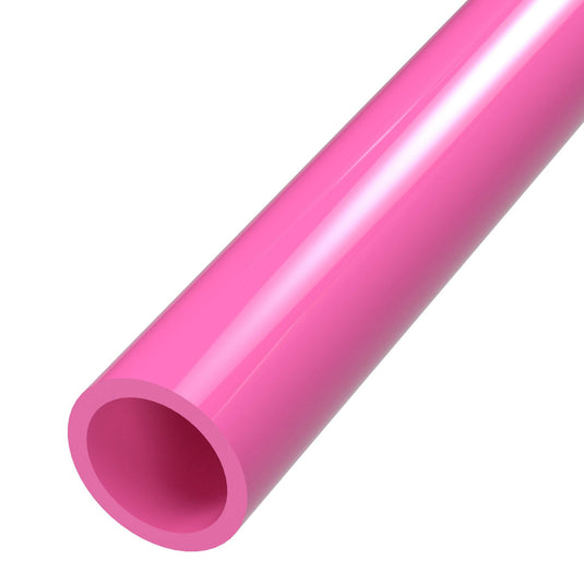 1/2 in. Sch 40 Furniture Grade PVC Pipe - Pink - FORMUFIT