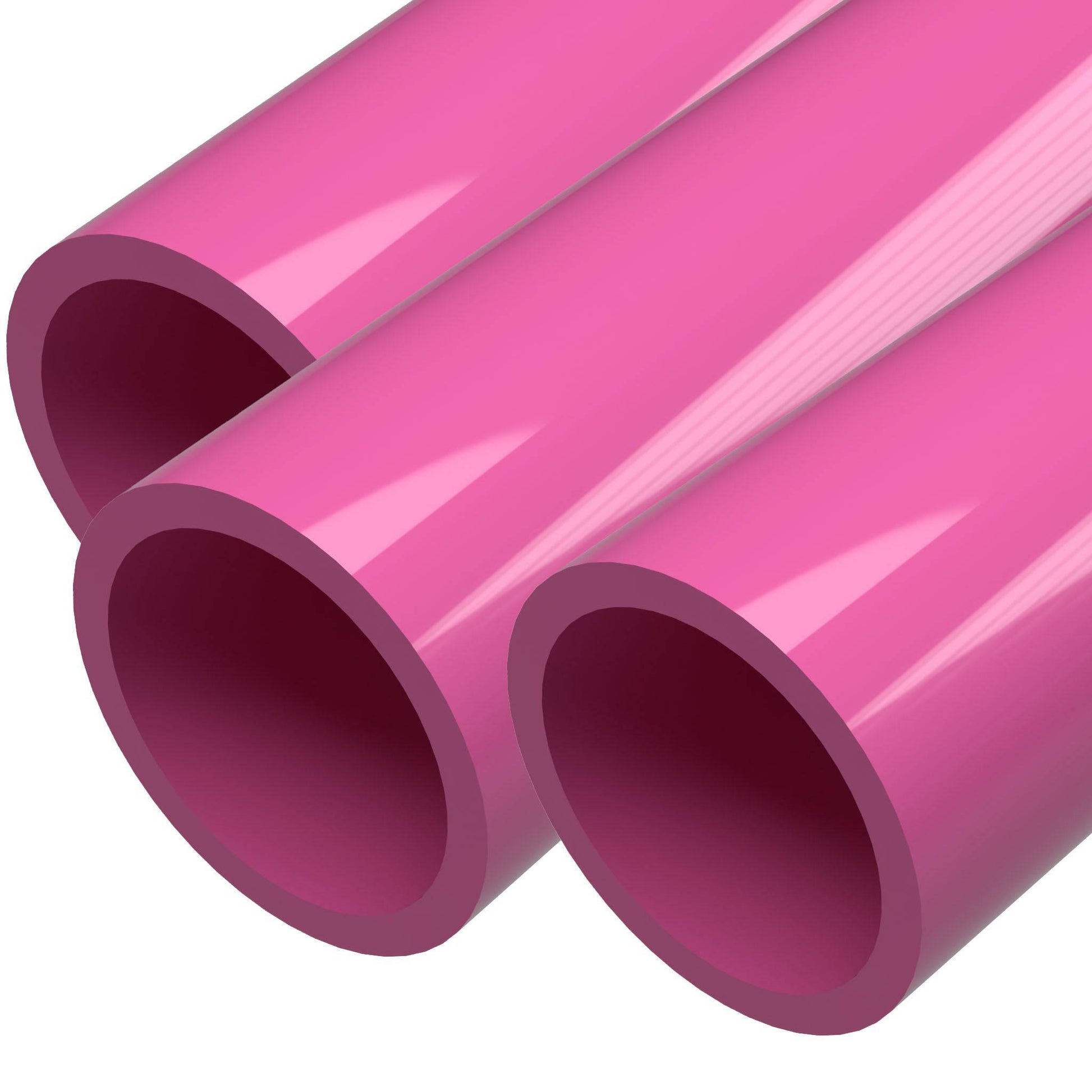 1-1/2 in. PVC Pipe - Sch 40, Furniture Grade - Pink 40" 3-Pack 📦 PVC Pipe - FORMUFIT
