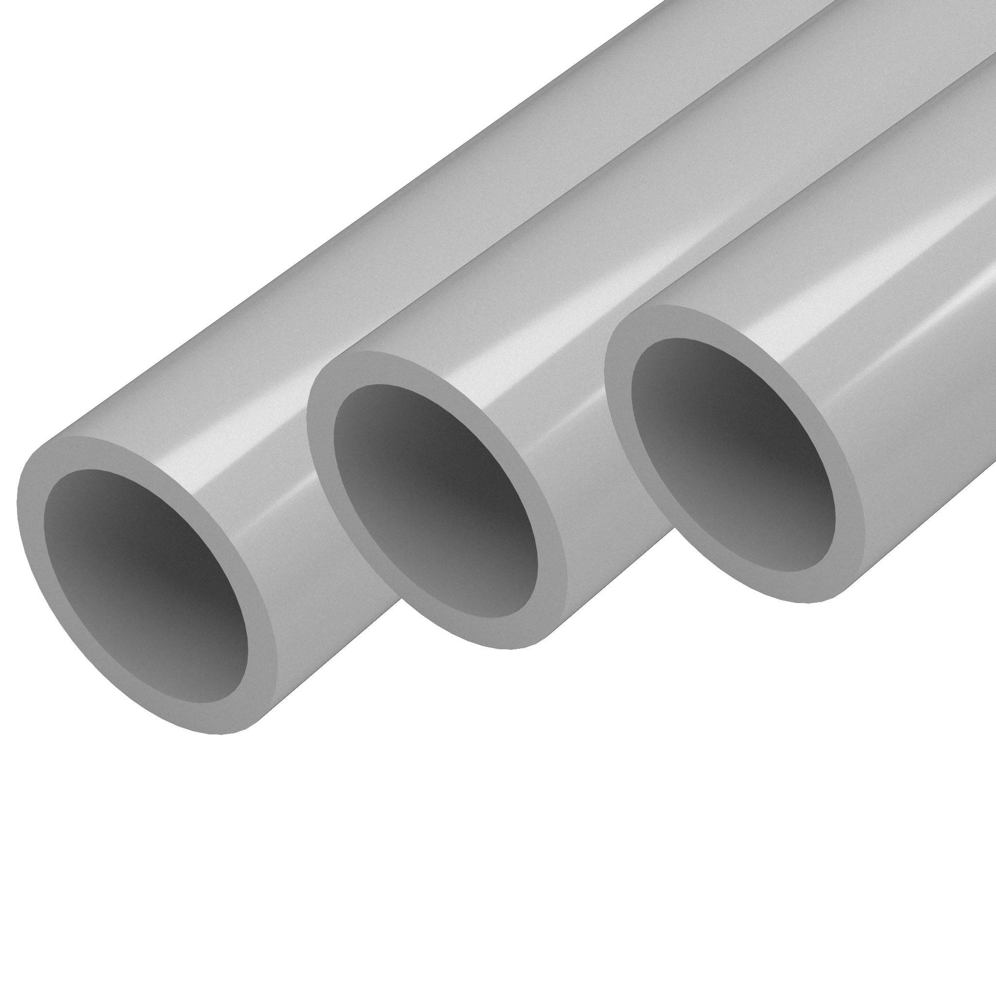 1-1/4 in. PVC Pipe - Sch 40, Furniture Grade - Gray 40" 3-Pack 📦 PVC Pipe - FORMUFIT