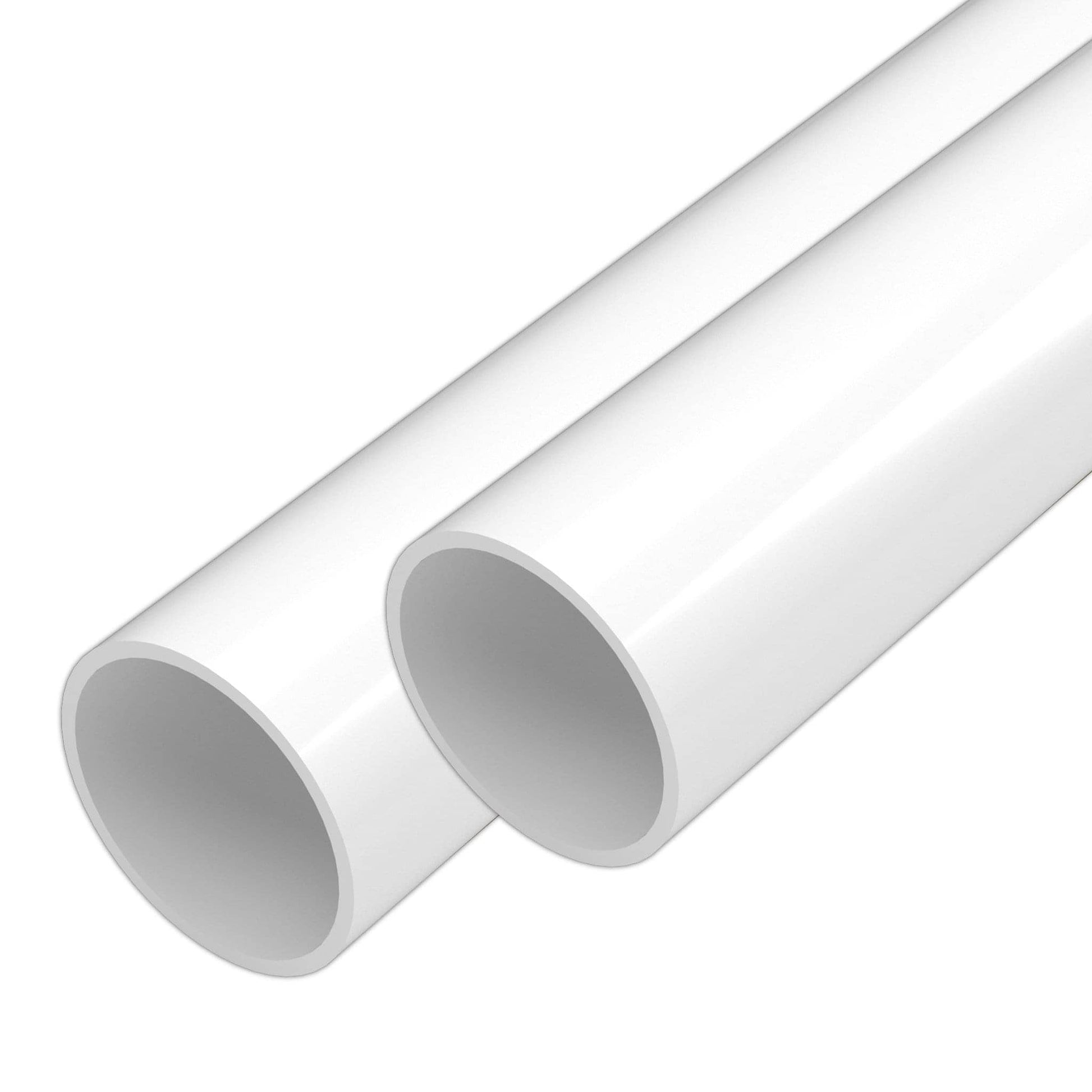 1 in. Thinwall Furniture Grade PVC Pipe - White 60" 2-Pack PVC Pipe - FORMUFIT