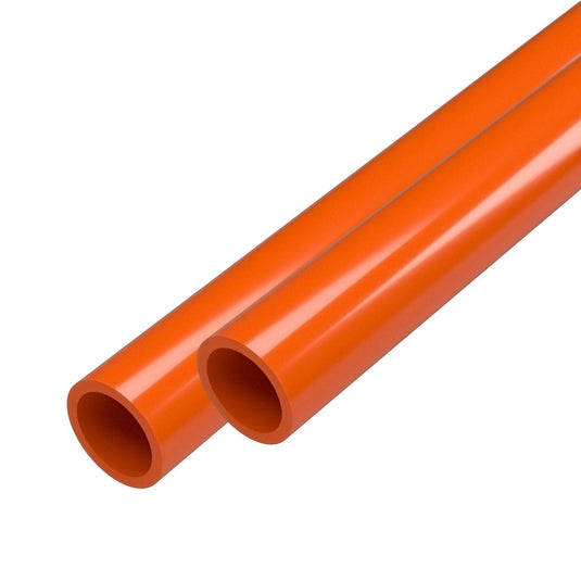 3/4 in. Sch 40 Furniture Grade PVC Pipe - Orange - FORMUFIT