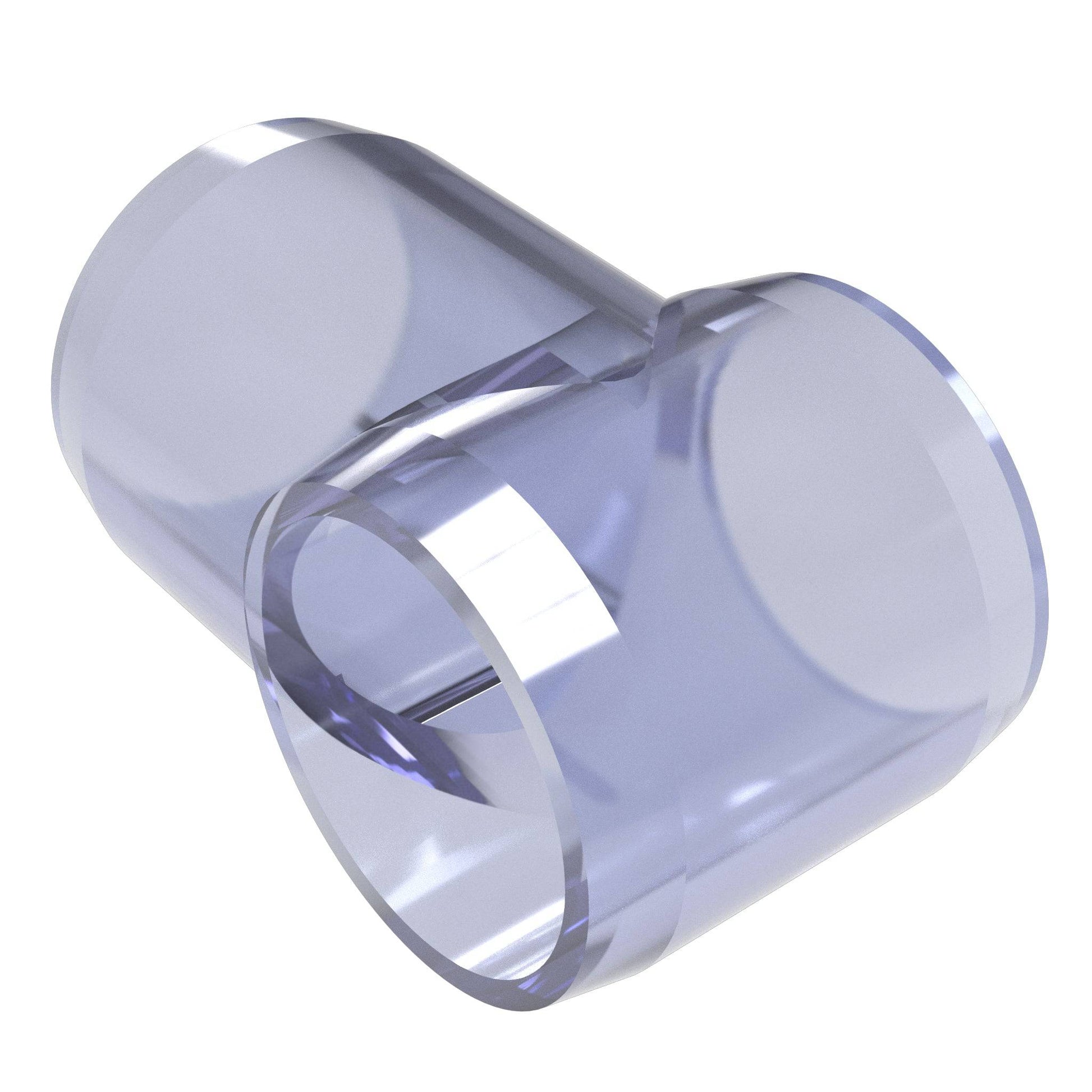 1 in. Slip Sling PVC Tee, Furniture Grade - Clear Slip Tee - FORMUFIT