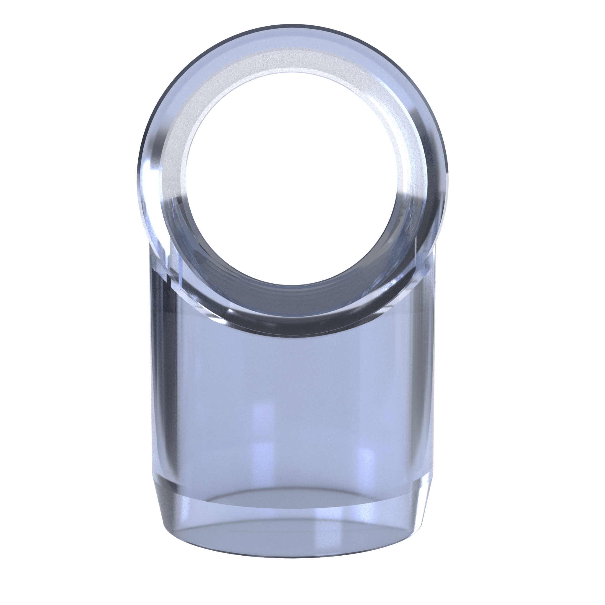 1 in. Slip Sling PVC Tee, Furniture Grade - Clear Slip Tee - FORMUFIT