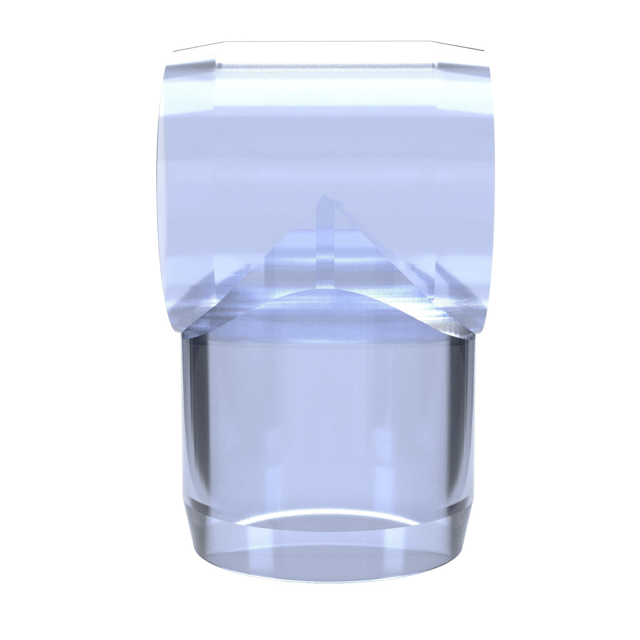 1 in. Slip Sling PVC Tee, Furniture Grade - Clear Slip Tee - FORMUFIT