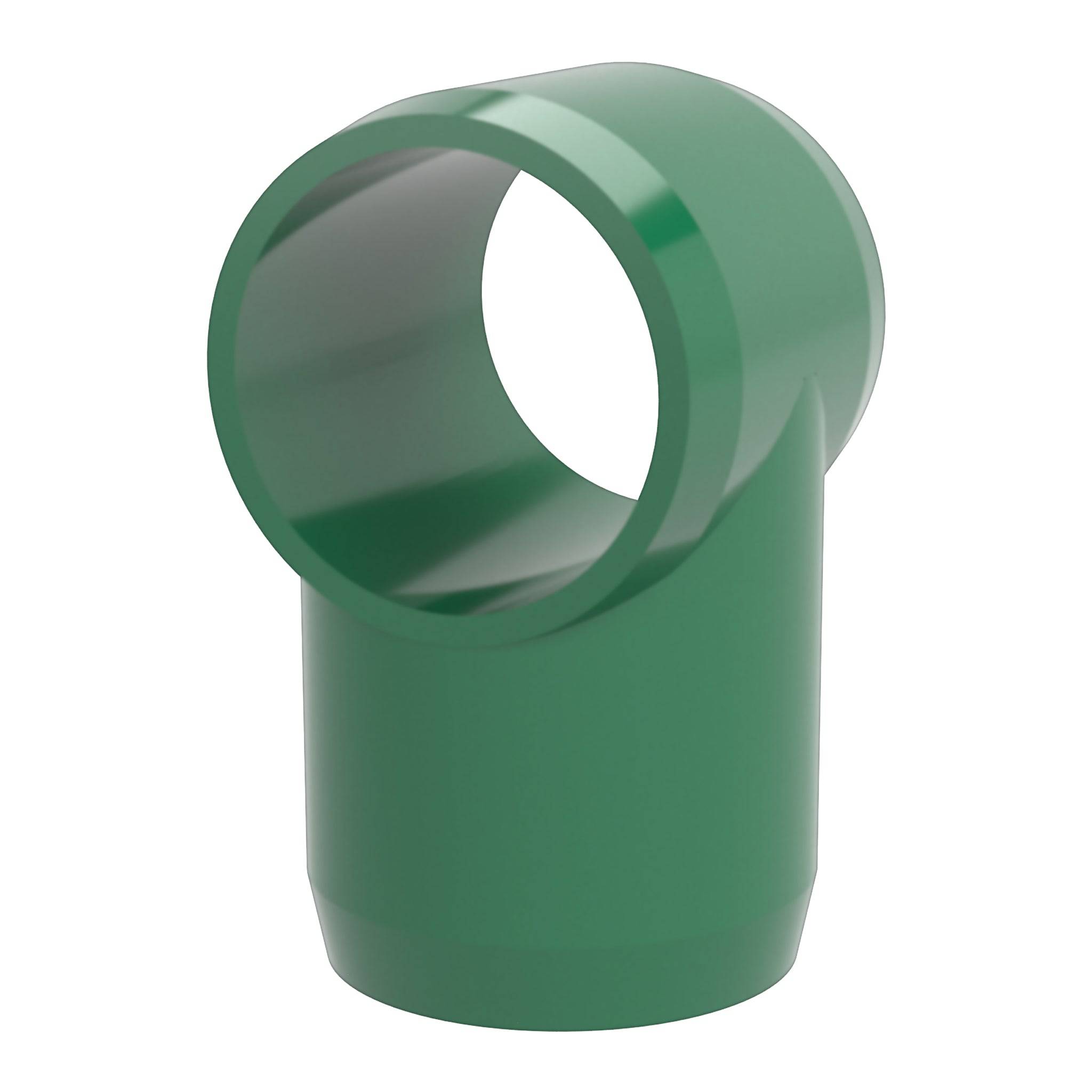 1 in. Slip Sling PVC Tee, Furniture Grade - Green Slip Tee - FORMUFIT
