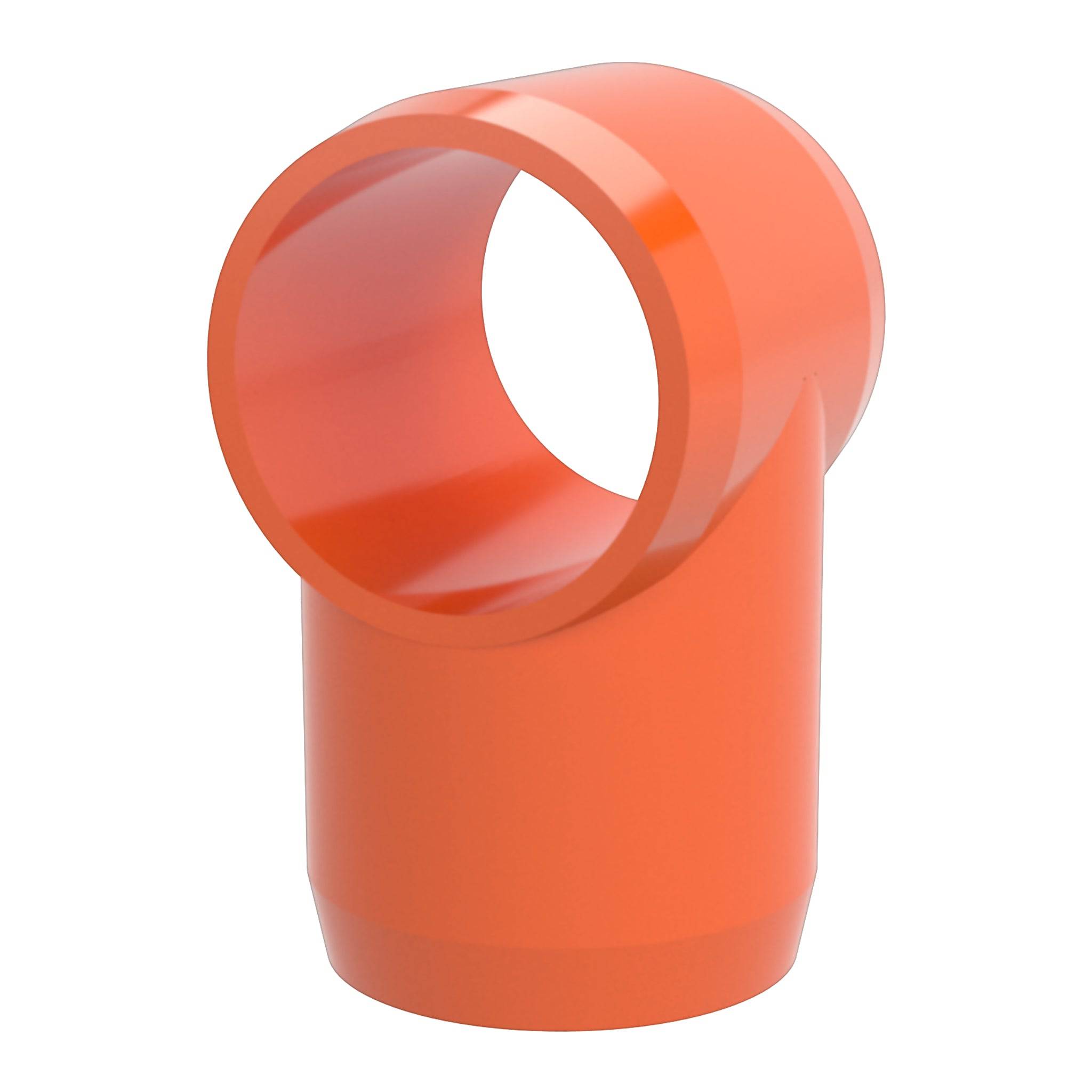 1 in. Slip Sling PVC Tee, Furniture Grade - Orange Slip Tee - FORMUFIT