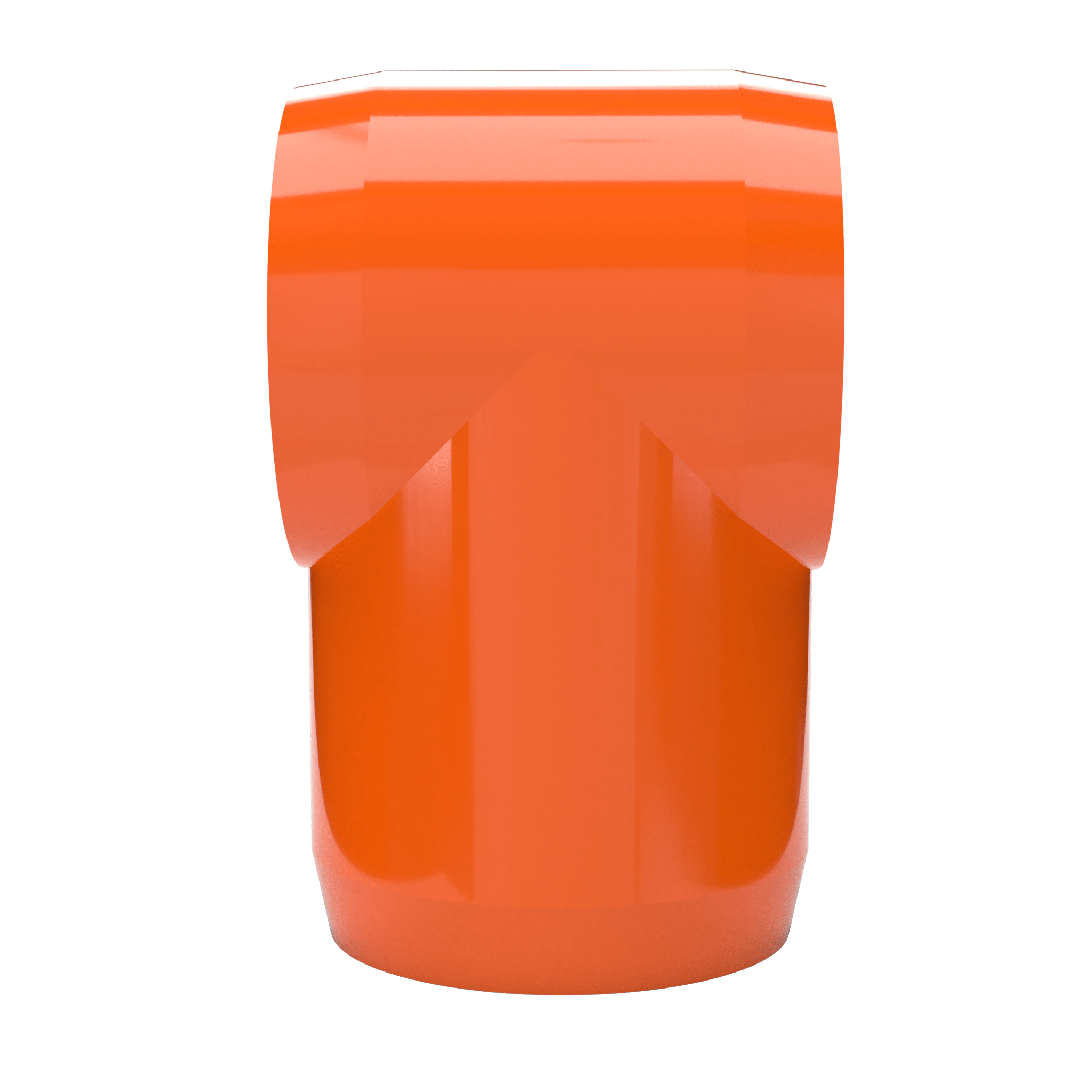 1 in. Slip Sling PVC Tee, Furniture Grade - Orange Slip Tee - FORMUFIT