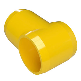 1 in. Slip Sling Furniture Grade PVC Tee - Yellow - FORMUFIT