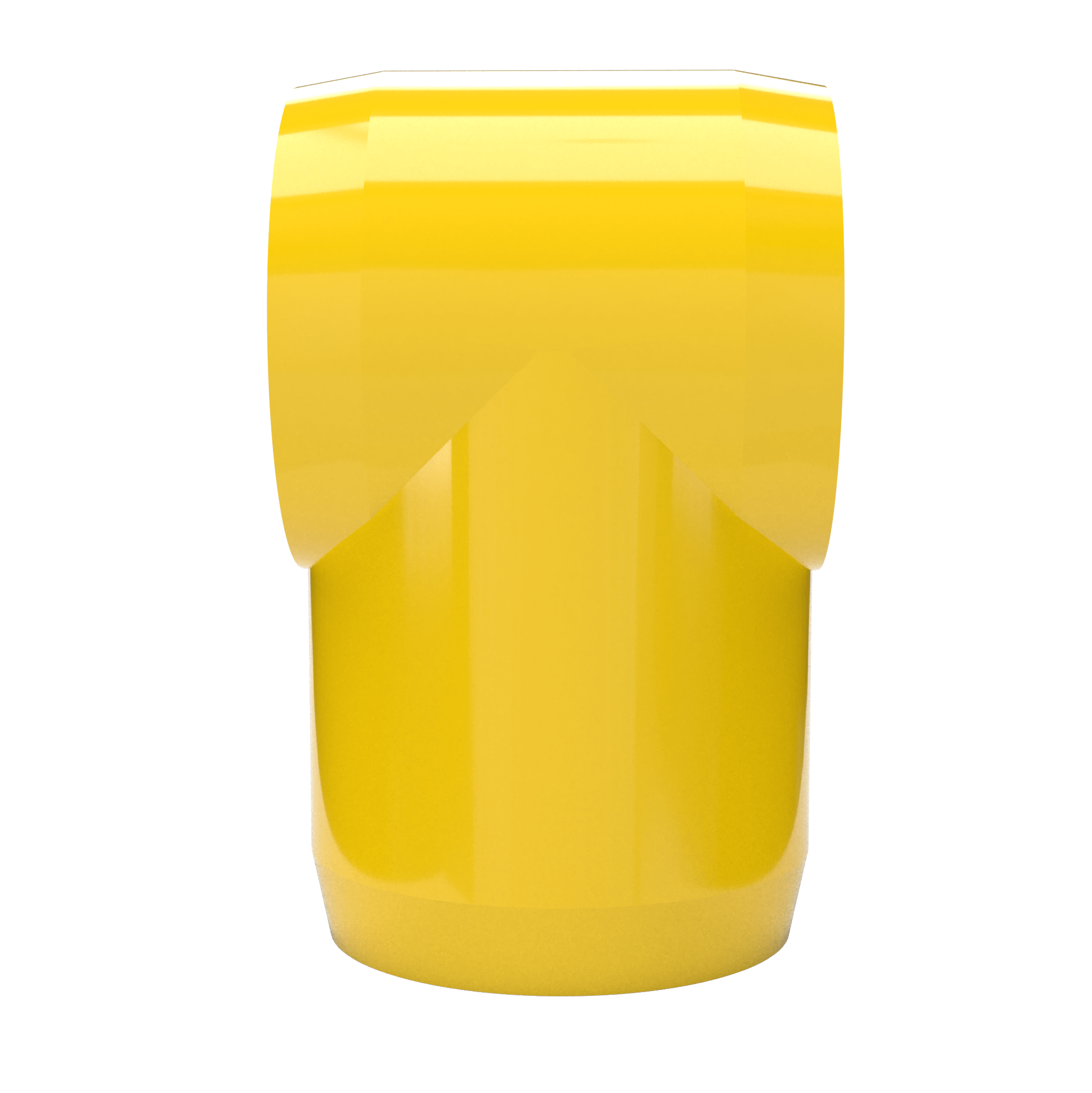 1 in. Slip Sling PVC Tee, Furniture Grade - Yellow Slip Tee - FORMUFIT