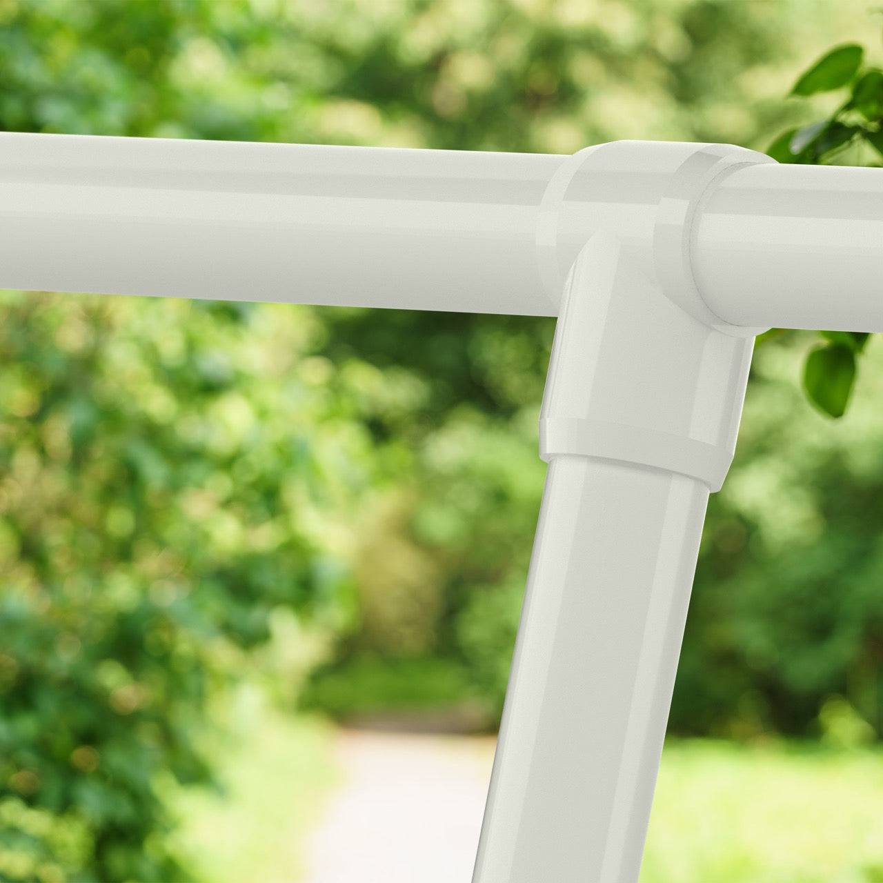 3/4 in. Slip Sling PVC Tee, Furniture Grade - White Slip Tee - FORMUFIT