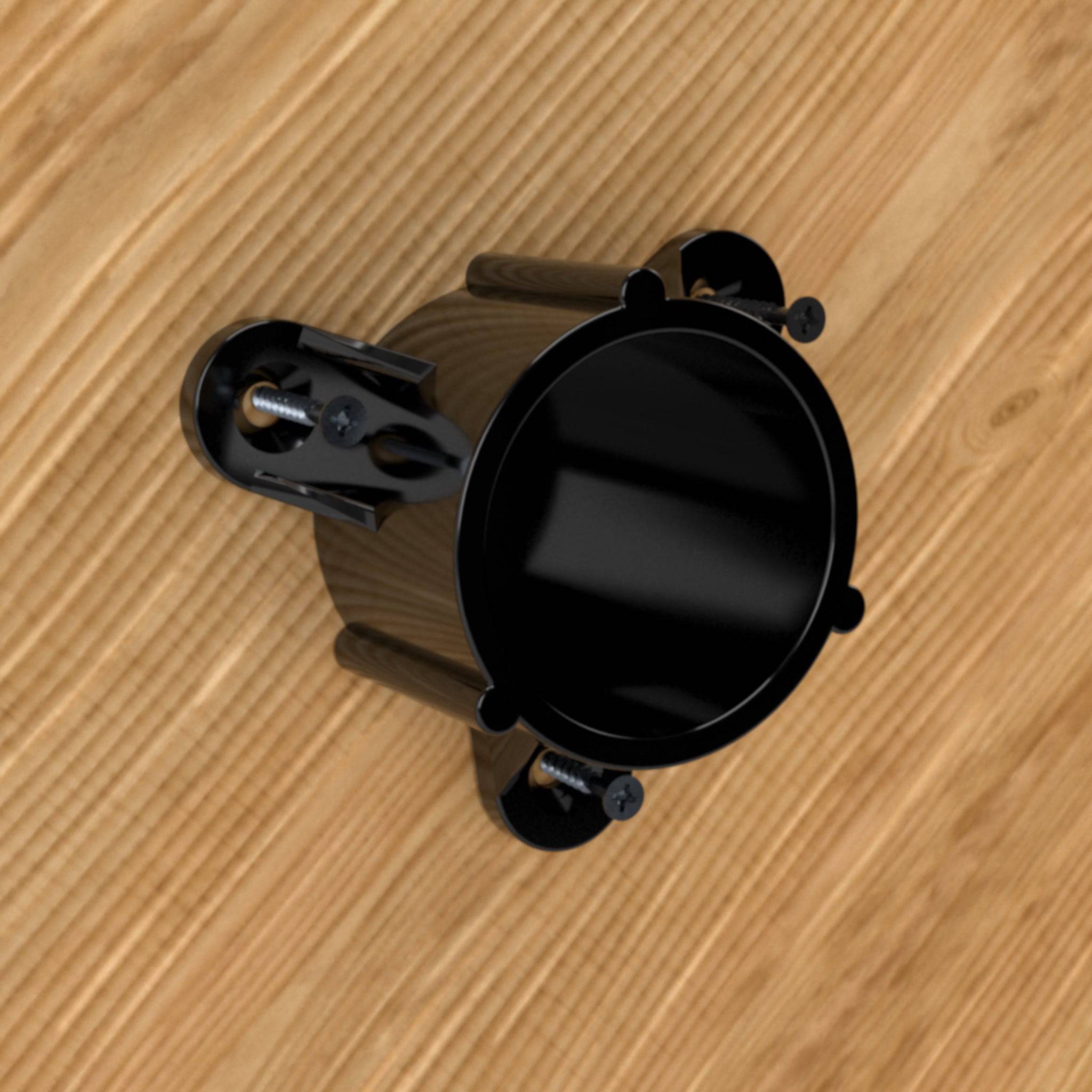 1-1/2 in. PVC Table Cap, Furniture Grade - Black Table Cap - FORMUFIT