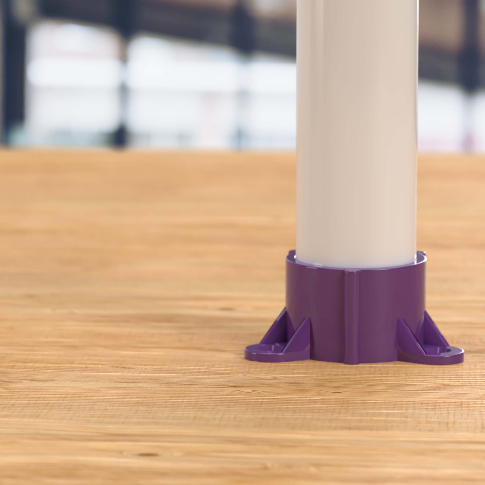 1-1/2 in. PVC Table Cap, Furniture Grade - Purple Table Cap - FORMUFIT