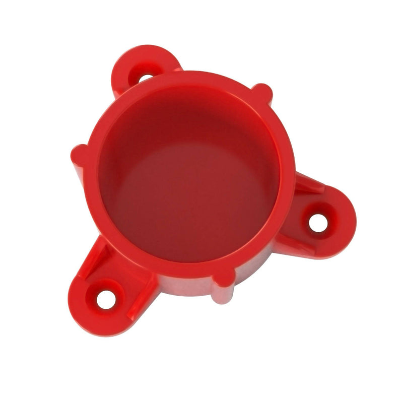 Load image into Gallery viewer, 1-1/2 in. Table Screw Furniture Grade PVC Cap - Red - FORMUFIT
