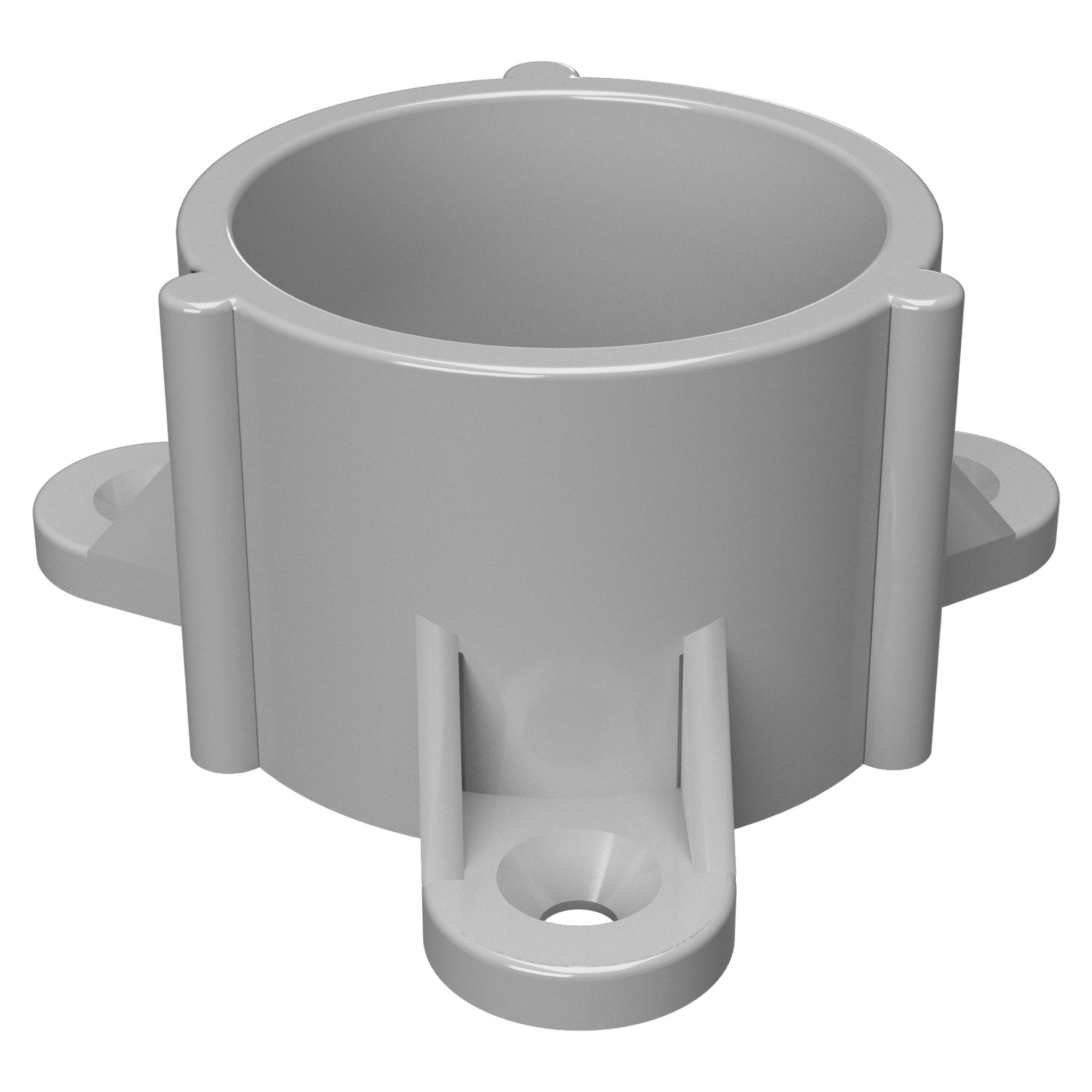 1-1/4 in. PVC Table Cap, Furniture Grade - Gray Table Cap - FORMUFIT
