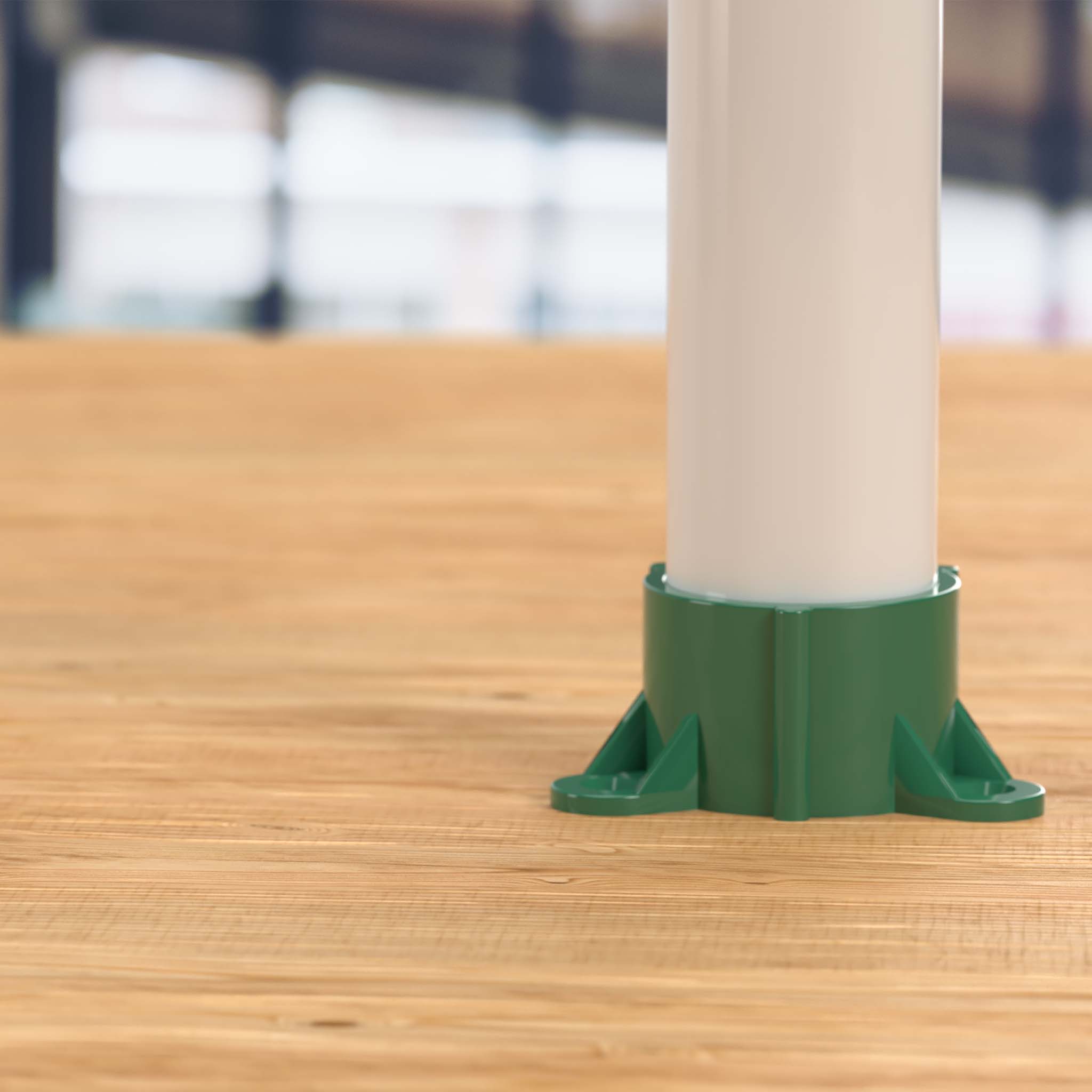 1-1/4 in. PVC Table Cap, Furniture Grade - Green Table Cap - FORMUFIT