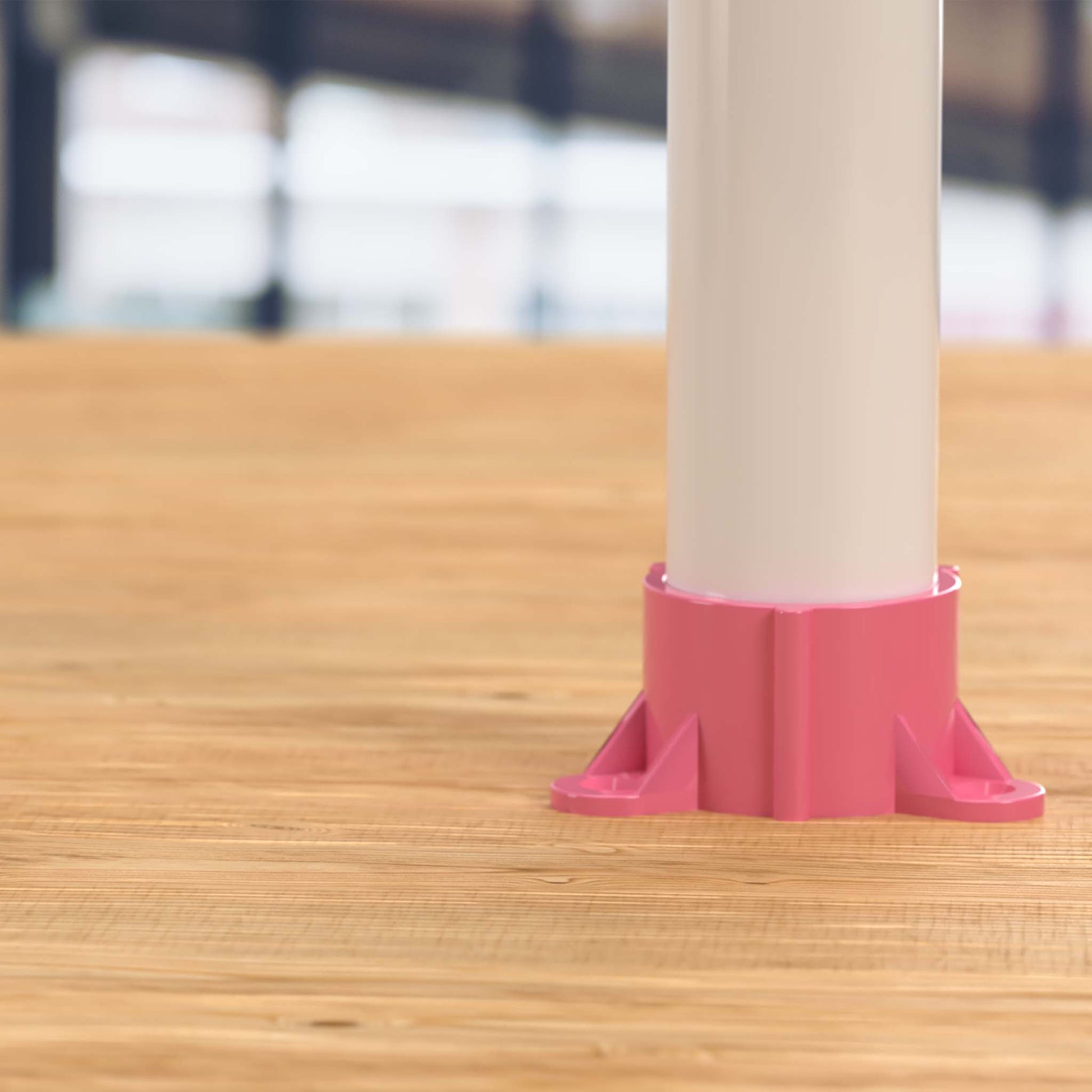 1-1/4 in. Table Screw Furniture Grade PVC Cap - Pink - FORMUFIT