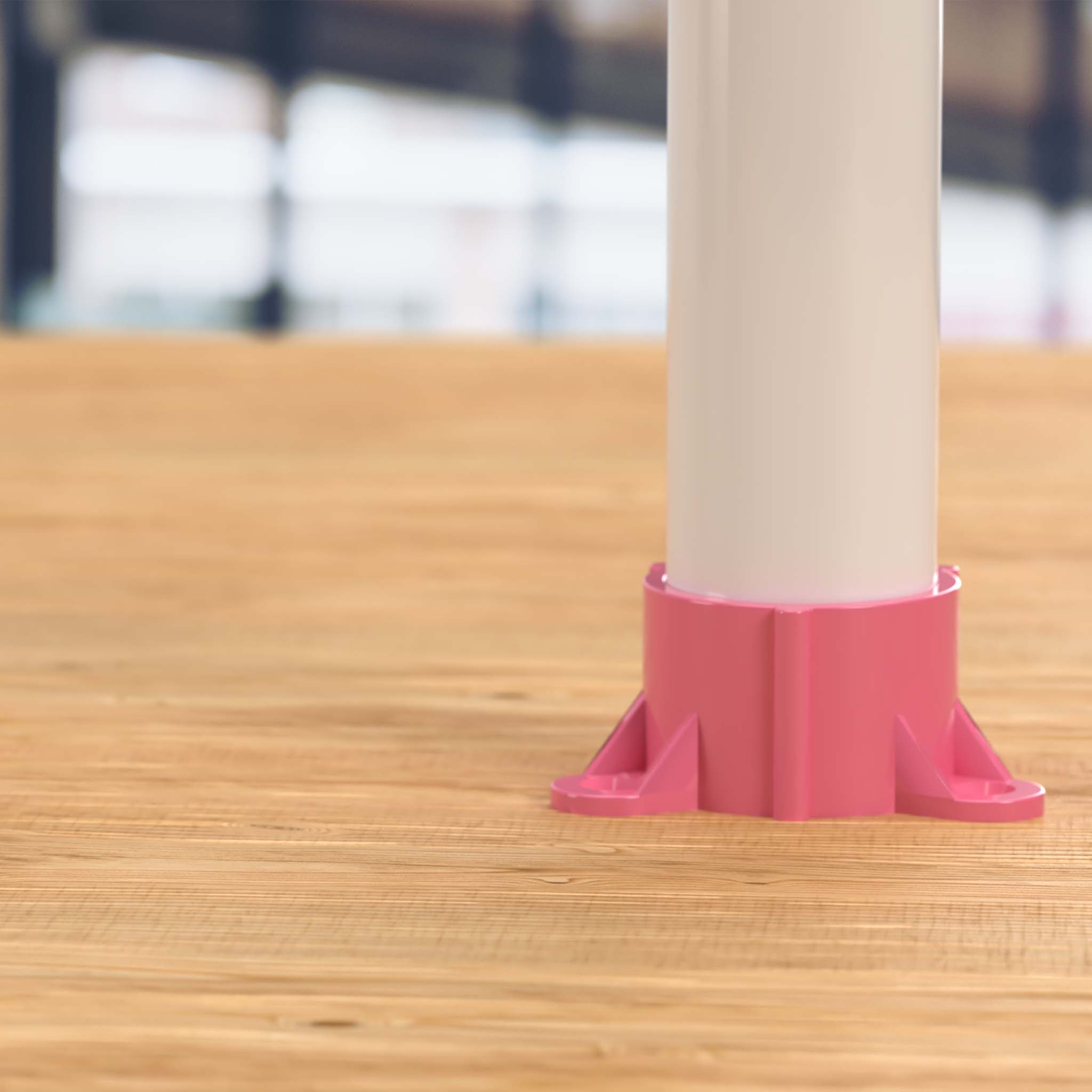 1-1/4 in. PVC Table Cap, Furniture Grade - Pink Table Cap - FORMUFIT