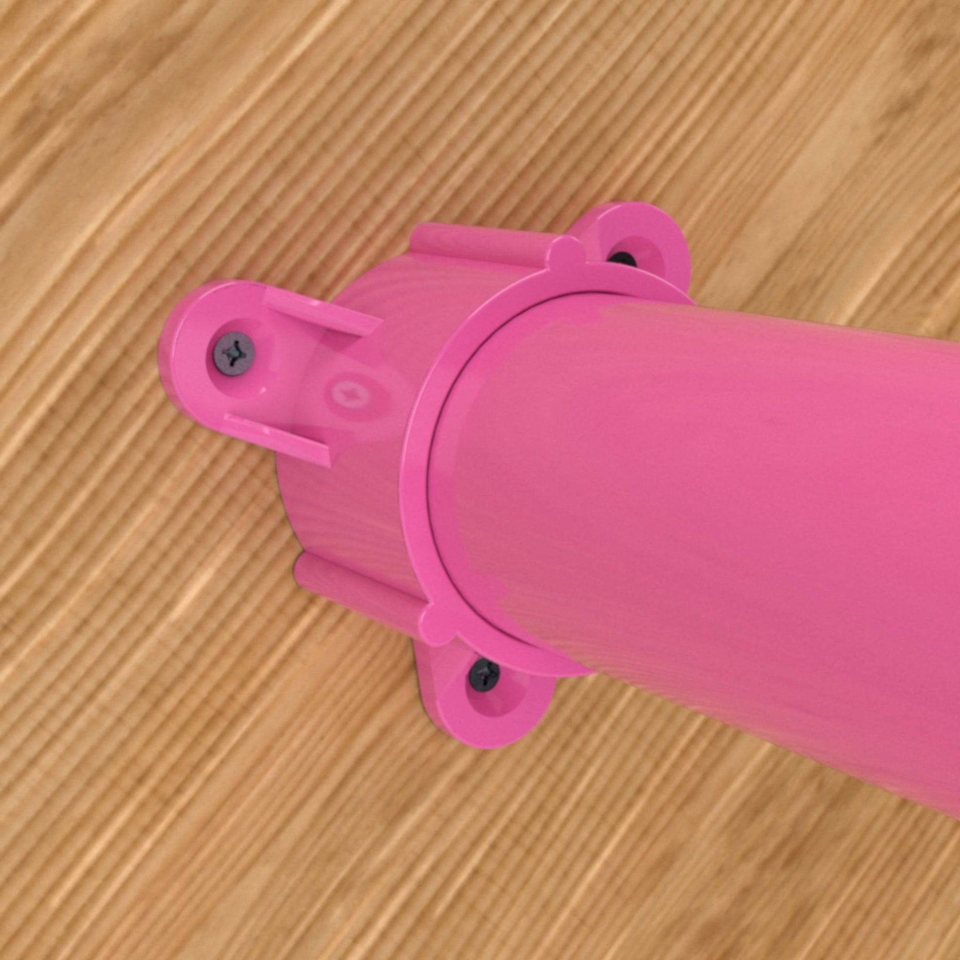 1-1/4 in. Table Screw Furniture Grade PVC Cap - Pink - FORMUFIT