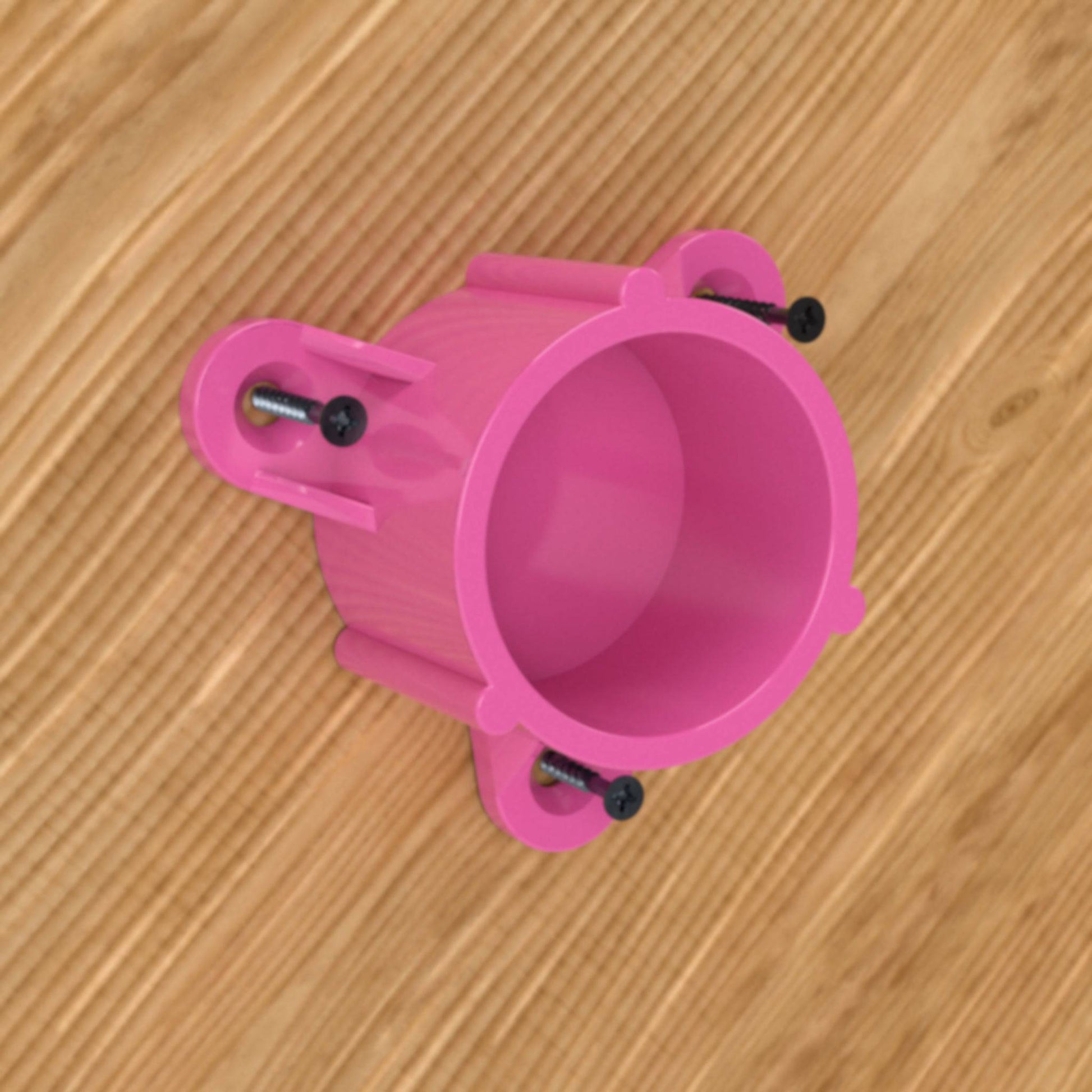 1-1/4 in. Table Screw Furniture Grade PVC Cap - Pink - FORMUFIT
