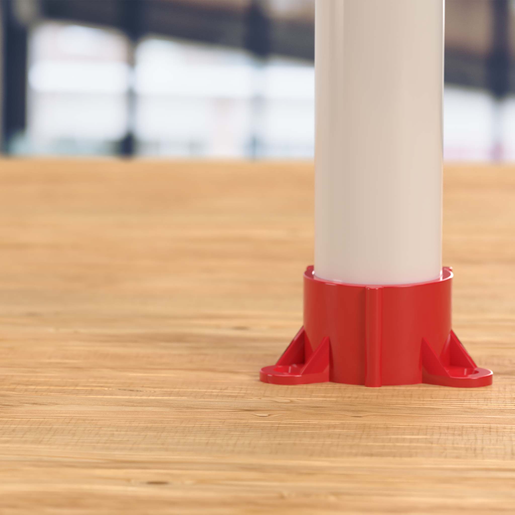 1-1/4 in. PVC Table Cap, Furniture Grade - Red Table Cap - FORMUFIT