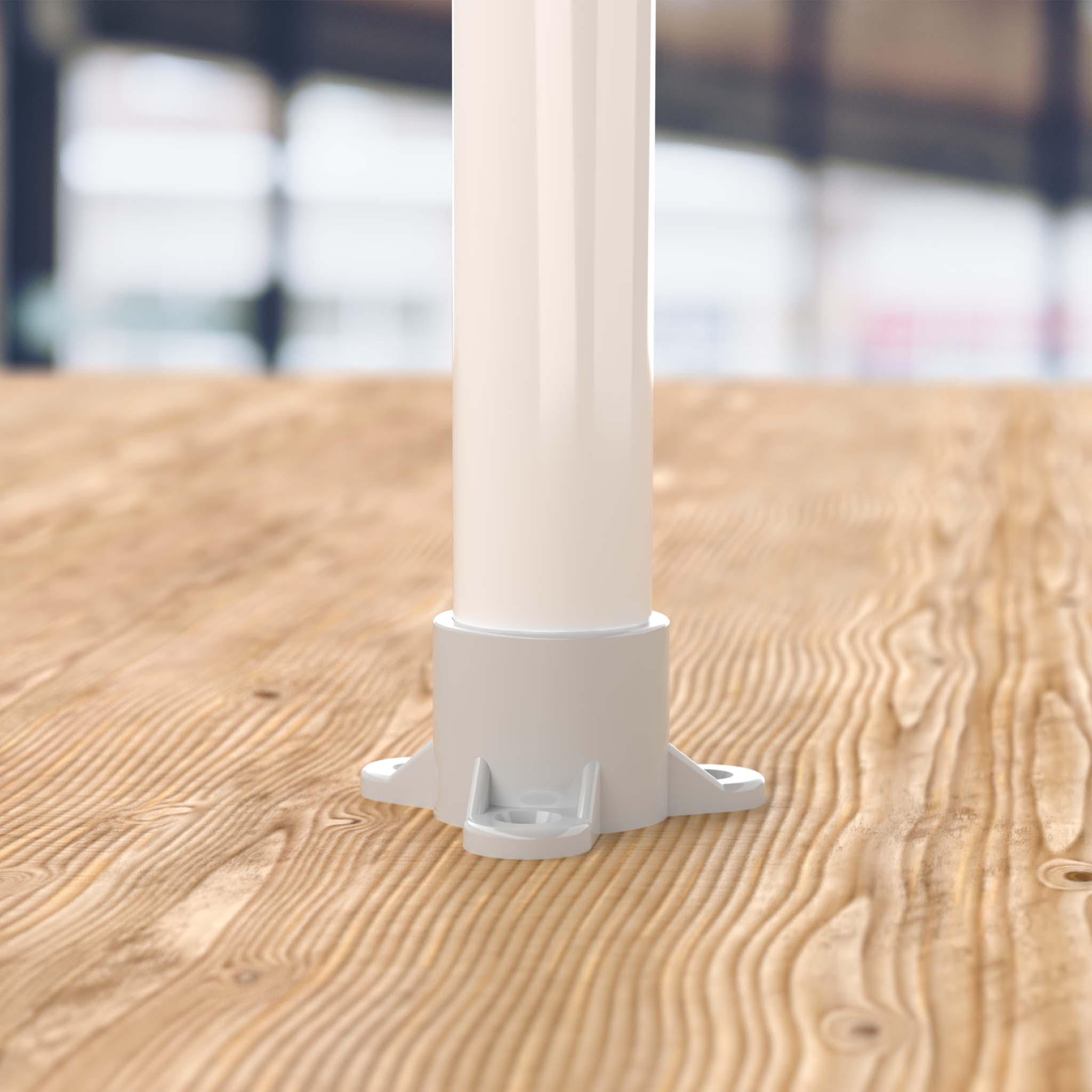 1 in. PVC Table Cap, Furniture Grade - Gray Table Cap - FORMUFIT