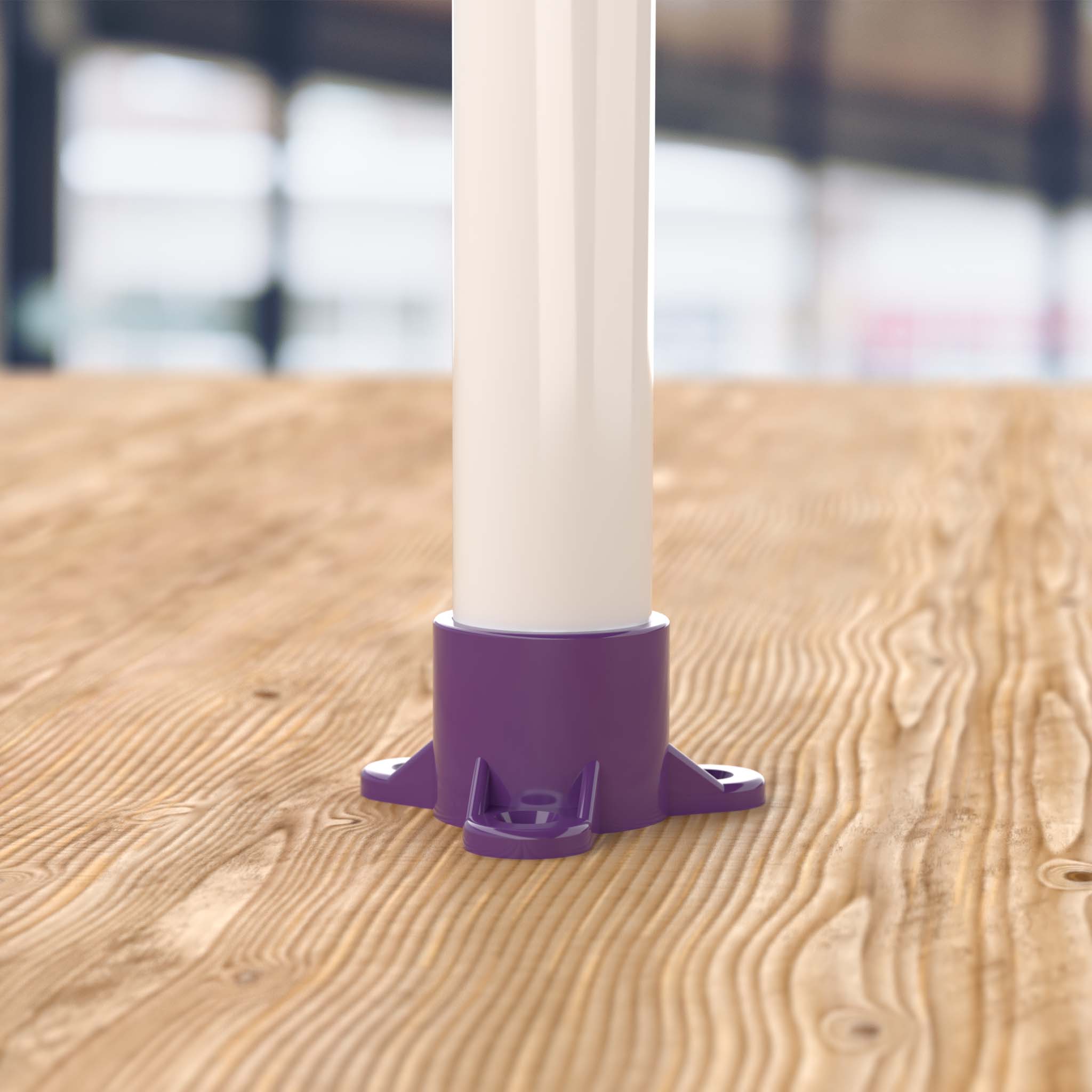 1 in. PVC Table Cap, Furniture Grade - Purple Table Cap - FORMUFIT