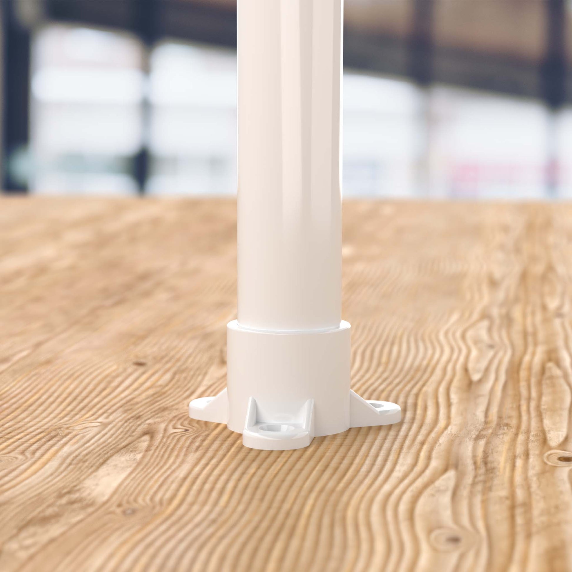 1 in. PVC Table Cap, Furniture Grade - White Table Cap - FORMUFIT