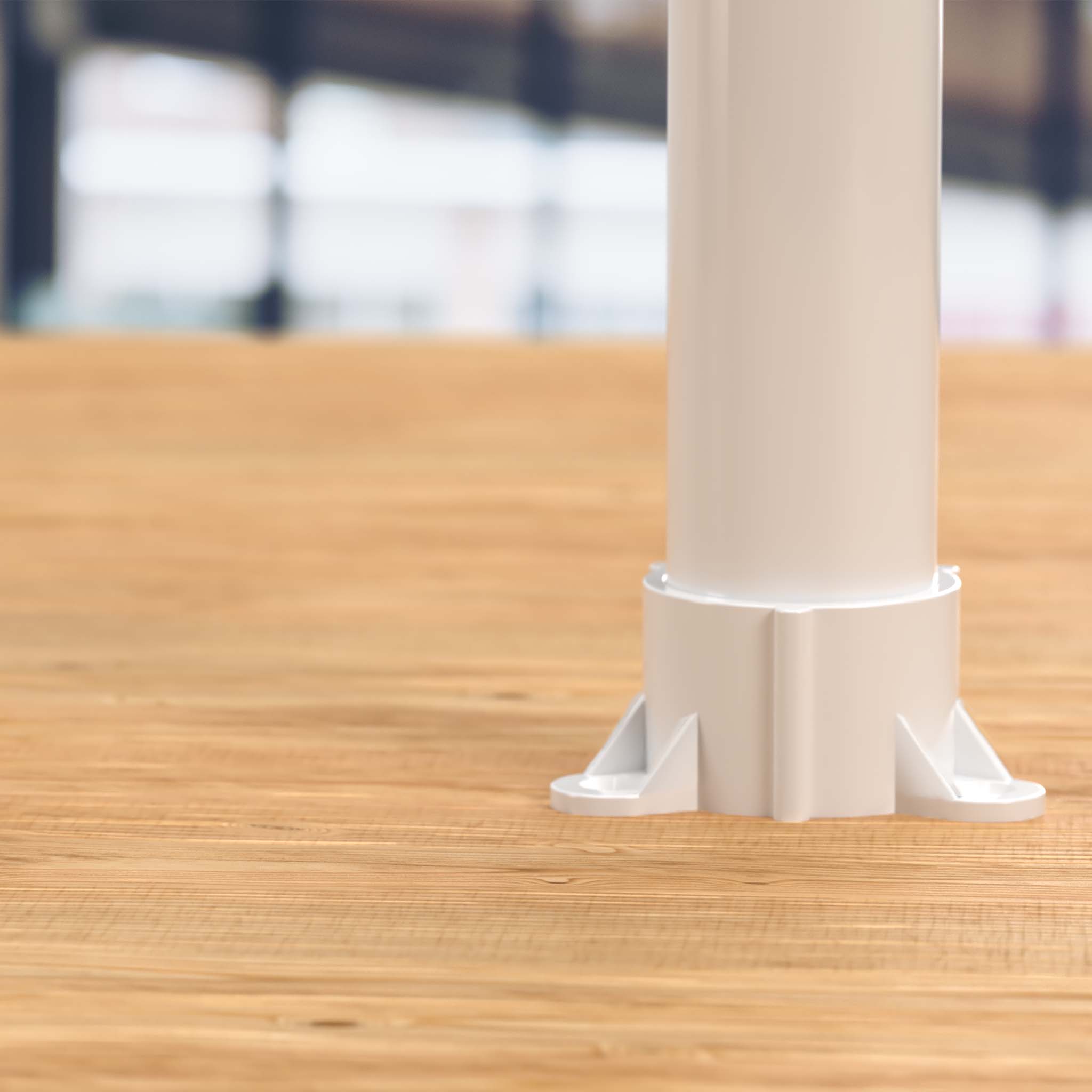 2 in. PVC Table Cap, Furniture Grade - White Table Cap - FORMUFIT