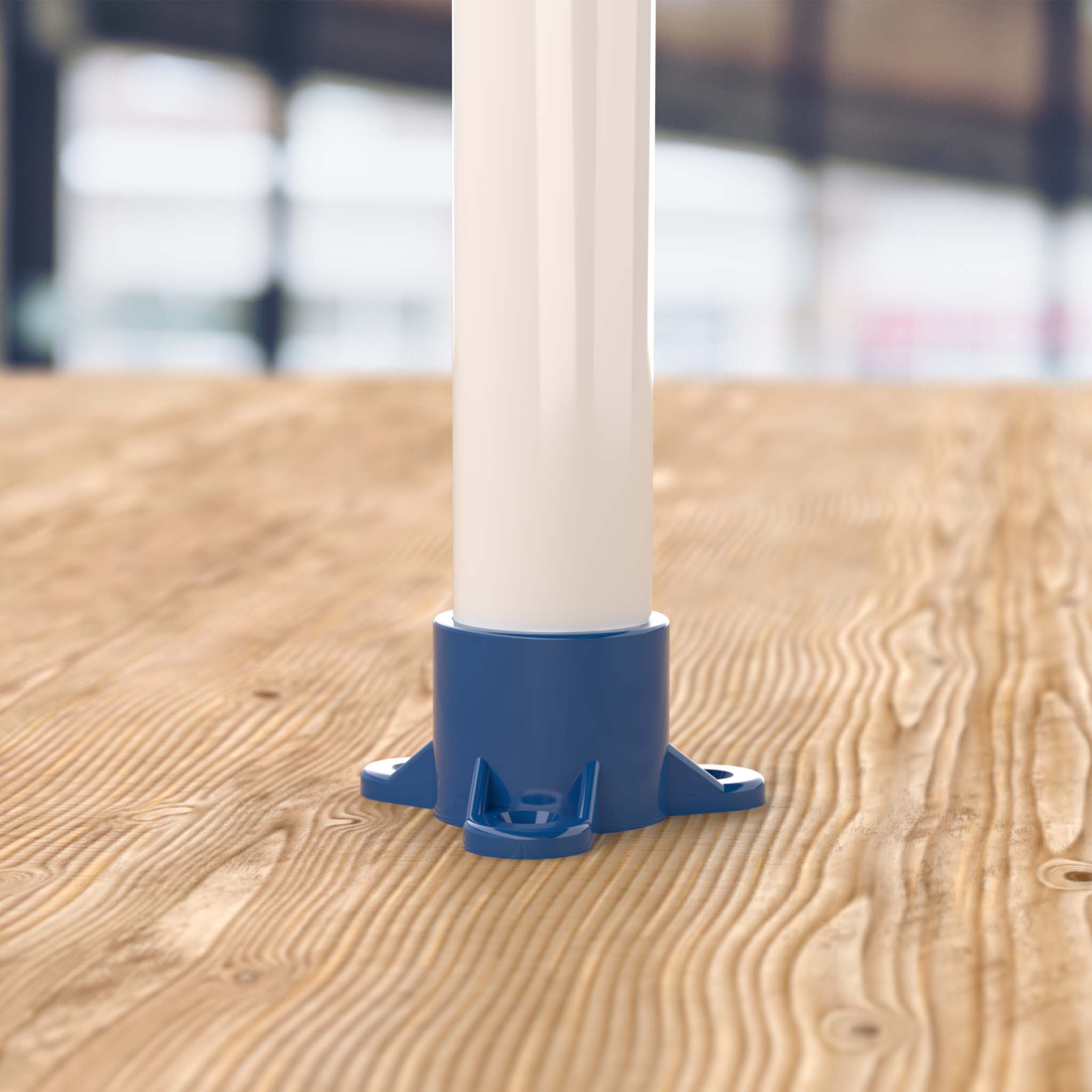 3/4 in. PVC Table Cap, Furniture Grade - Blue Table Cap - FORMUFIT
