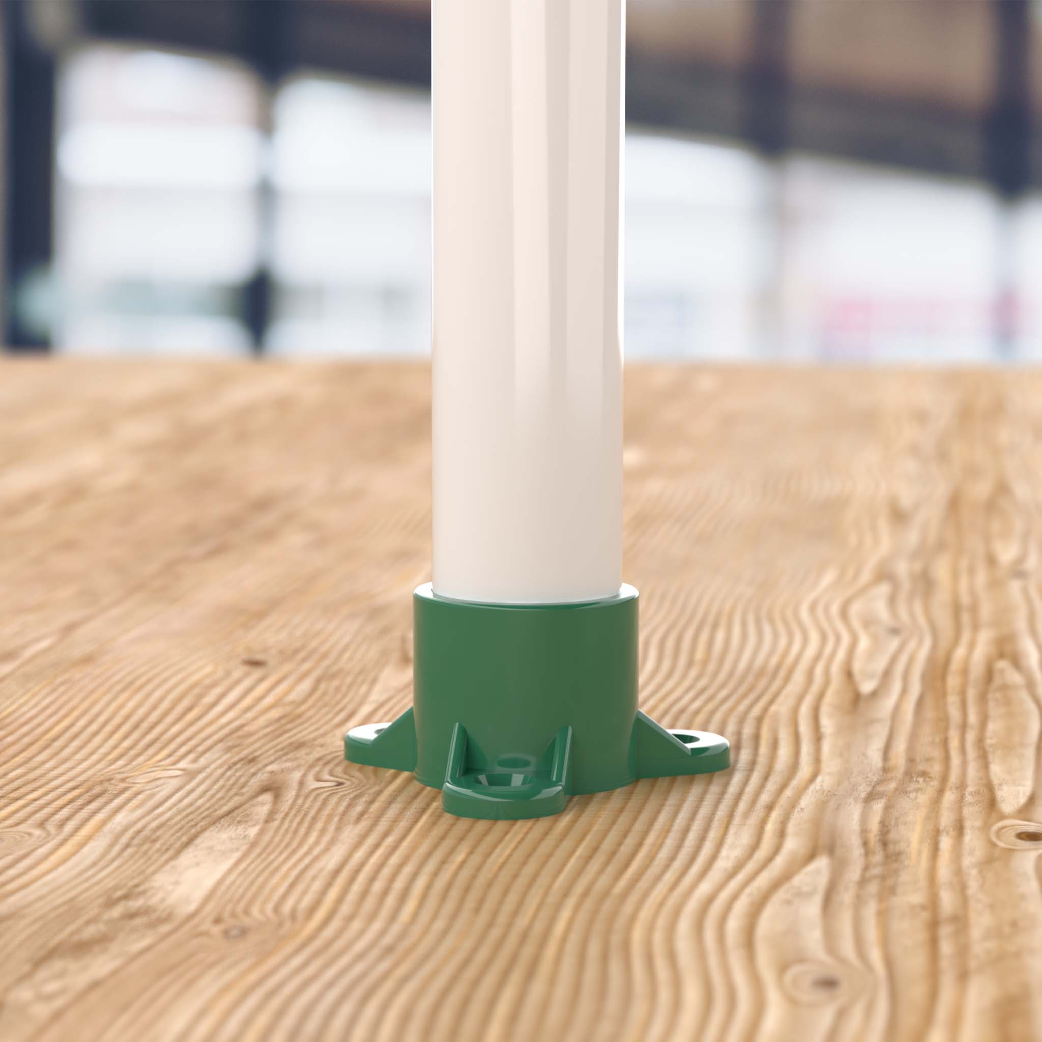 3/4 in. PVC Table Cap, Furniture Grade - Green Table Cap - FORMUFIT