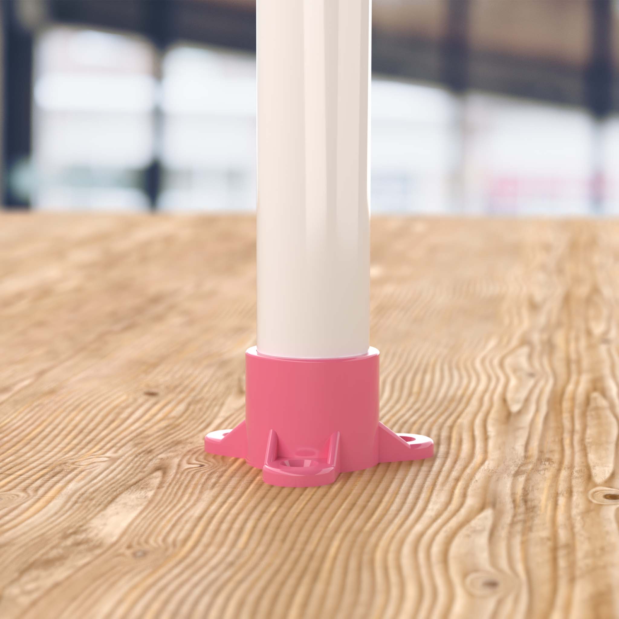 3/4 in. PVC Table Cap, Furniture Grade - Pink Table Cap - FORMUFIT