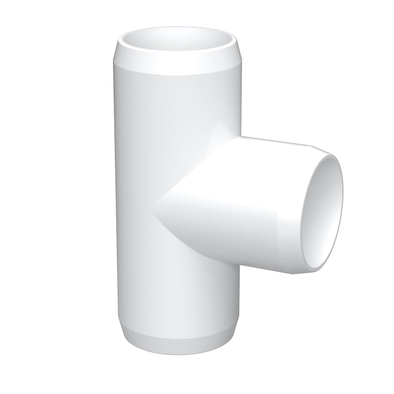 Load image into Gallery viewer, 1-1/2 in. Furniture Grade PVC Tee Fitting - White - FORMUFIT
