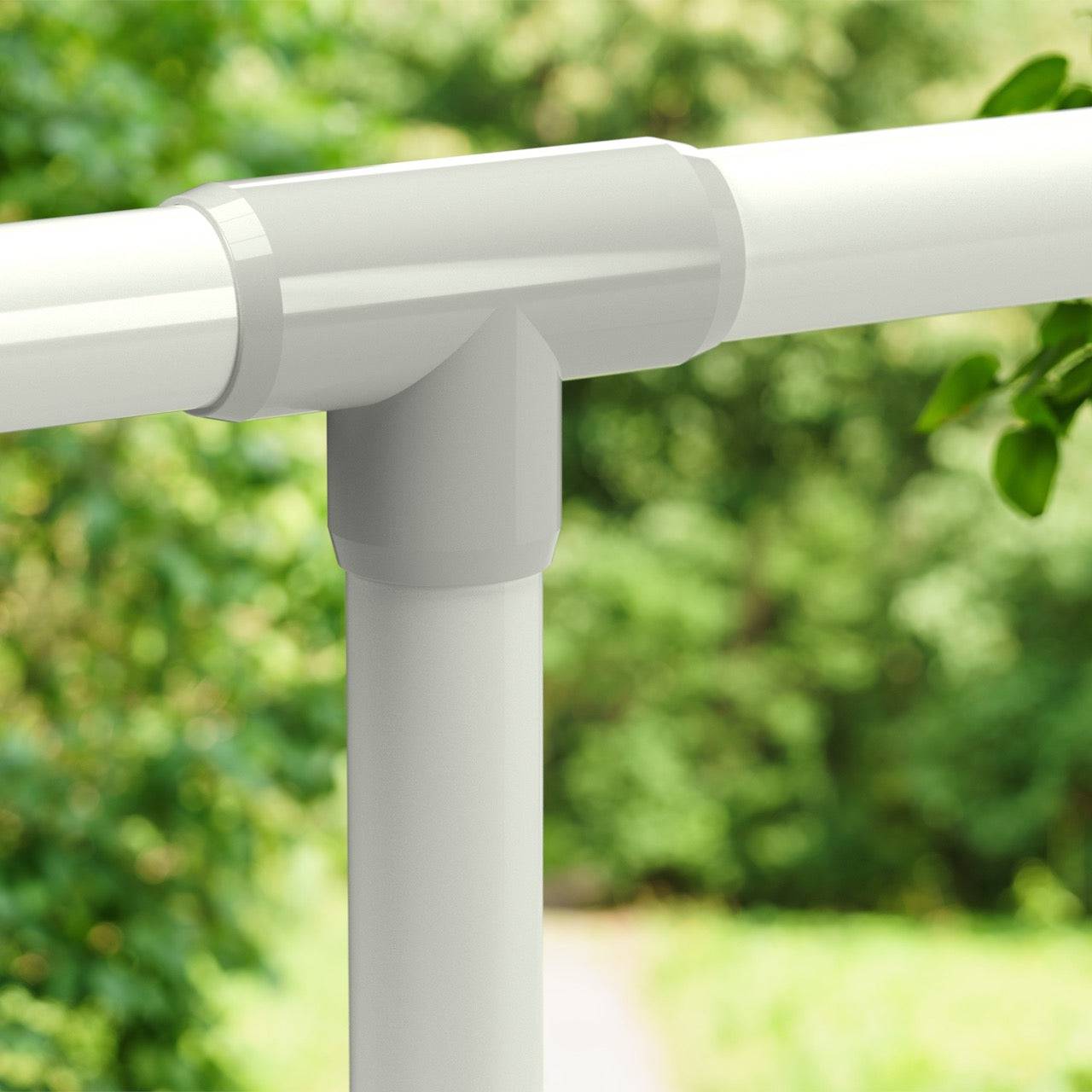 1 in. Tee PVC Fitting, Furniture Grade - Gray Tee - FORMUFIT