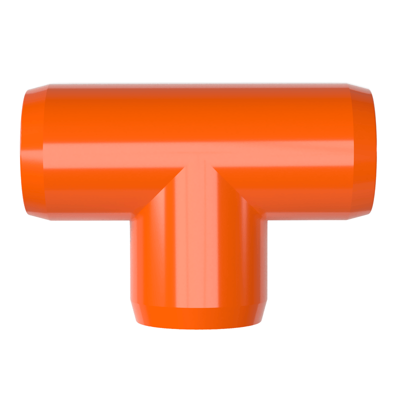 Load image into Gallery viewer, 3/4 in. Furniture Grade PVC Tee Fitting - Orange - FORMUFIT
