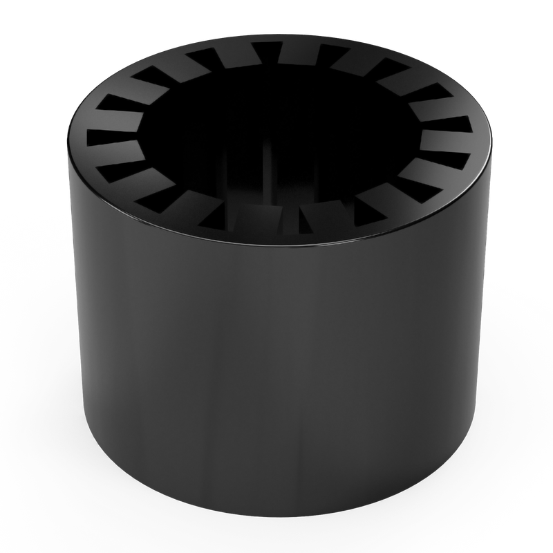 Load image into Gallery viewer, 3/4&quot; to 1-1/4&quot; PVC Fitting Reducer - Furniture Grade - Black - FORMUFIT
