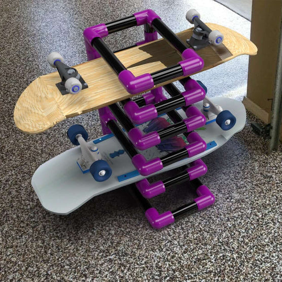 PVC Skateboard Rack Plan PVC Plan - Garage - FORMUFIT