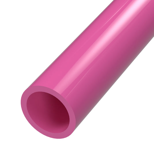 2 in. Sch 40 Furniture Grade PVC Pipe - Pink - FORMUFIT