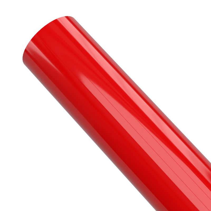 Load image into Gallery viewer, 2 in. Sch 40 Furniture Grade PVC Pipe - Red - FORMUFIT

