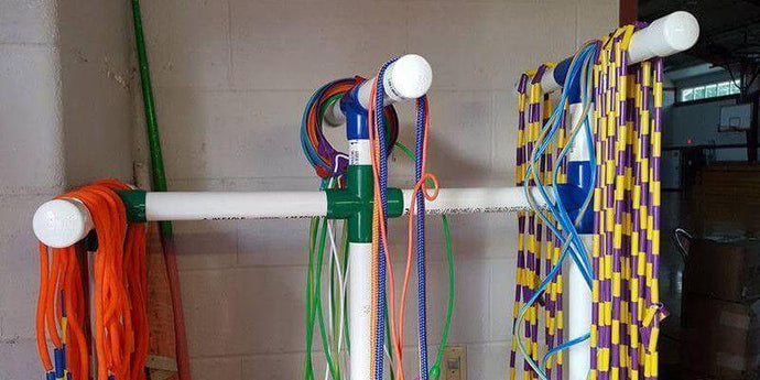 PVC Storage for Jump Ropes & Hula Hoops