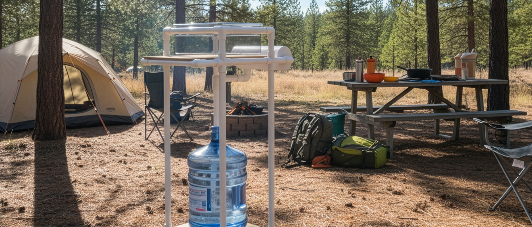 PVC Outdoor Camping Sink Plan