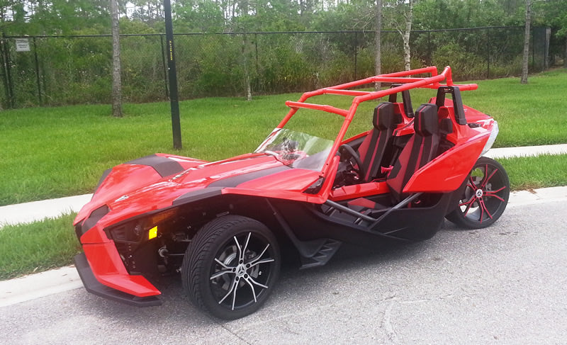 Red PVC Slingshot Sunshade