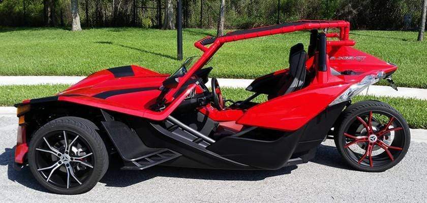 Red PVC Slingshot Sunshade