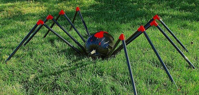 pipe pvc spider pumpkin holder - formufit